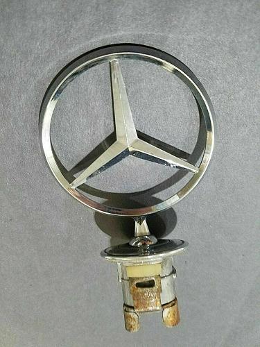 MERCEDES BENZ HOOD ORNAMENT STAR EMBLEM LOGO FRONT BADGE 90s- LATER? BONNET