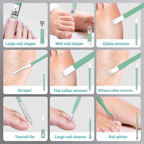 Tseoa Manicure Set Personal Care Nail Clipper Kit Professional Nail Clipper P...