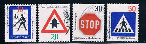 Germany 1055-58 Used set New Traffic rules (GI0291P71)+