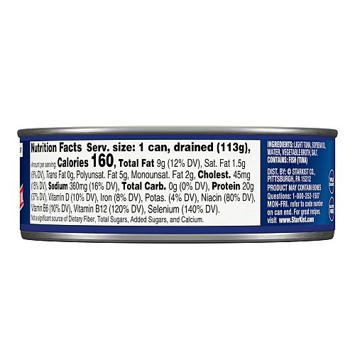 StarKist Chunk Light Tuna in Oil 5 oz 12 Pack Canned Tuna Fish Wild Caught Gl...