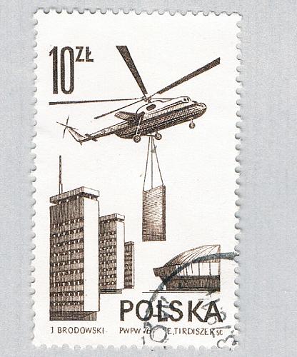 Poland Helicopter brown 10za (AP134214)