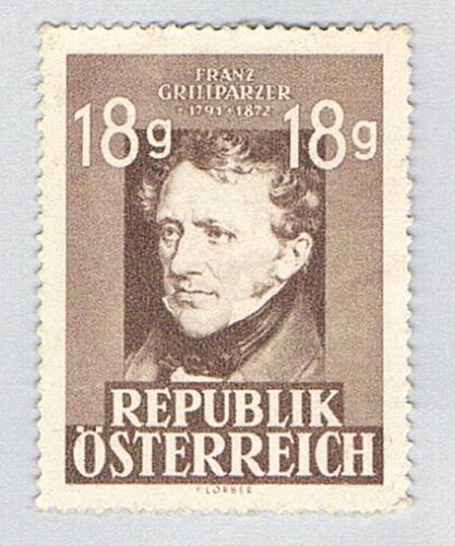 Austria 489 Used Franz Grillparzer 1947 (BP78815)