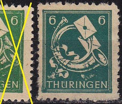 GERMANY Alliiert SBZ [Th&uuml;ringen] MiNr 0095 AY b ( **/mnh )