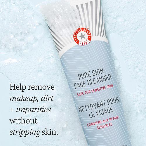 First Aid Beauty - Pure Skin Face Cleanser Effectively Removes Makeup Dirt an...