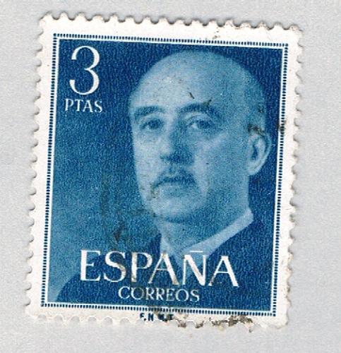 Spain General Franco green 3p (AP126806)