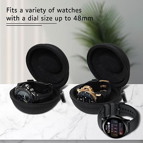 CAIOVSE Watch Travel Case 1 Slots Single Watch Storage Box Fits all Wristwatc...