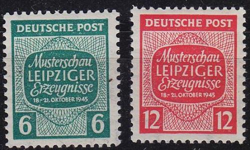 GERMANY Alliiert SBZ [West-Sachsen] MiNr 0124-25 Y ( **/mnh )