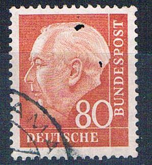 Germany 760 Used President Heuss 1956 CV 1.90 (G0416)