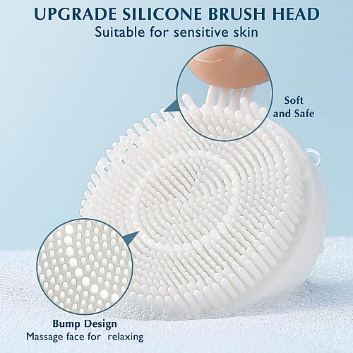 COSLUS Facial Cleansing Brush Silicone Face Scrubber 7 in 1 FBS-D Electric Ex...