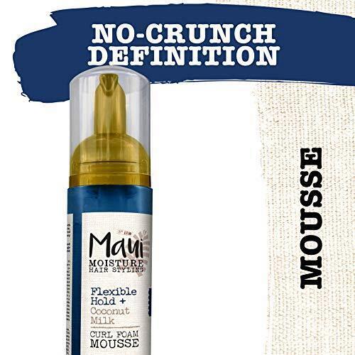 Maui Moisture Flexible Hold + Coconut Milk Curl Foam Mousse for Curly Hair St...