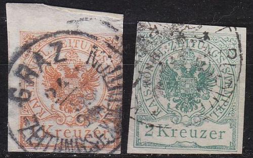 &Ouml;STERREICH AUSTRIA [Zeitung] MiNr 007-08 X ( O/used ) [02]