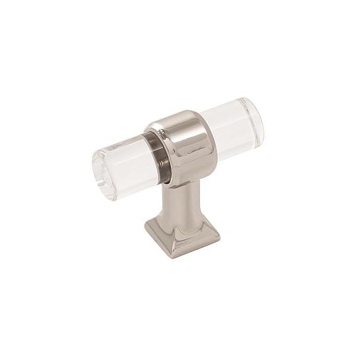 Hickory Hardware Crystal Palace Collection T-Knob 1-3/4 Inch x 11/16 Inch Cry...