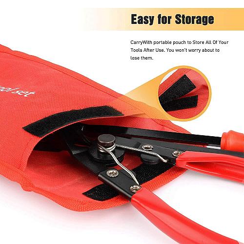 GOOACC 3 Pcs Clip Pliers Set & Fastener Remover - Auto Upholstery Combo Repai...