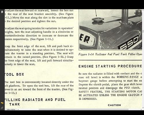 OLIVER 550 OPERATIONS MAINTENANCE MANUAL for Tractor Service and Repair