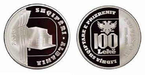 Albania Coin 100 Leke, 2013. &ldquo;135th Anniv. of the League of Prizren". UNC Silver
