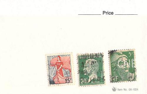 France 3 different of 3 total stamps included (SC0_361)