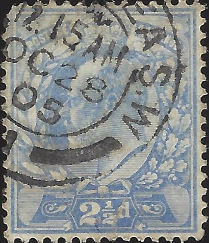 Great Britain Scott #131 Used Fine 2 1/2 p 1902-1911 King Edward VII Stamp CV 15