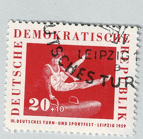 Germany DDR Olympics high horse red 20 Used (BP91519)