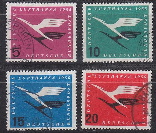 GERMANY BUND [1955] MiNr 0205-08 ( O/used ) [03] Flugzeuge