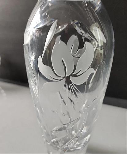 Lenox Cut glass Crystal vase Signed