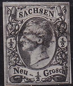 GERMANY Sachsen [1855] MiNr 0008 ( O/used ) [02]