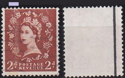 ENGLAND GREAT BRITAIN [1958] MiNr 0321 yz ( O/used ) [01] Phosphor Naphthadag
