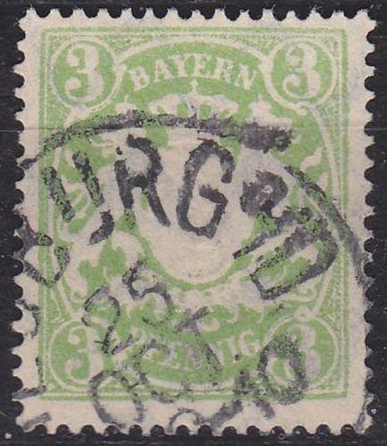 GERMANY Bayern Bavaria [1888] MiNr 0054 B x ( O/used )