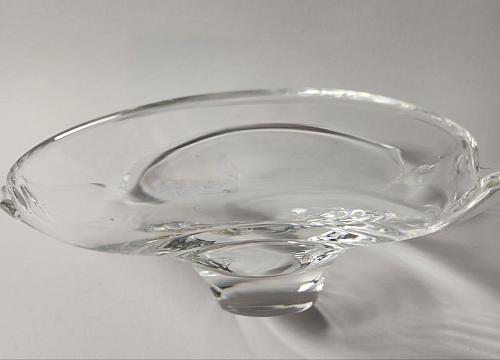 Steuben Signed oval Glass bowl