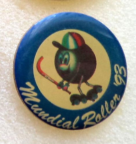 MUNDIAL ROLLER Mondial Hockey 1993 Pin. Rare Pin, Badge