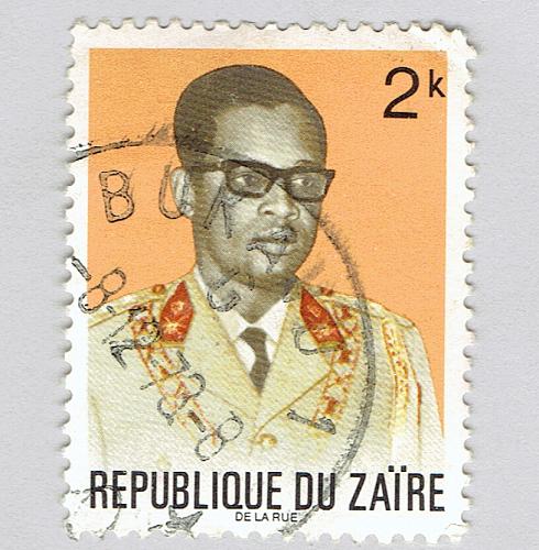 Zaire 760 President Joseph Mobutu 1972Used (BP92225)