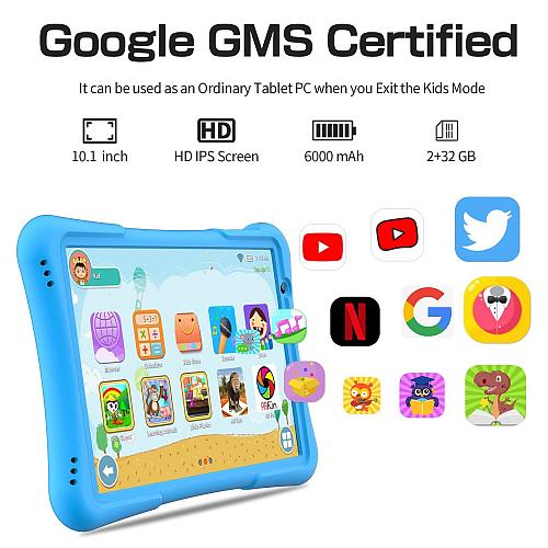 PRITOM 10 inch Kids Tablet Android 12 Tabletas 32GB Quad-Core 6000mAh Large H...