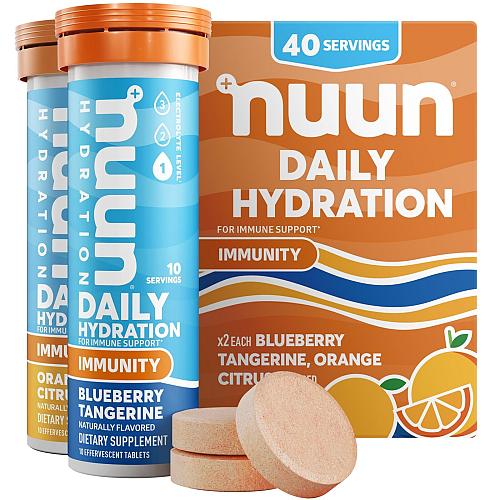 Nuun Hydration Immunity Electrolyte Tablets With 200mg Vitamin C Blueberry Ta...