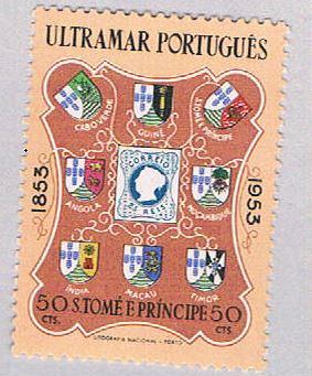 Saint Thomas and Prince Islands 366 MLH Stamp of Portugal 1953 CV 1.25 (BP5464)