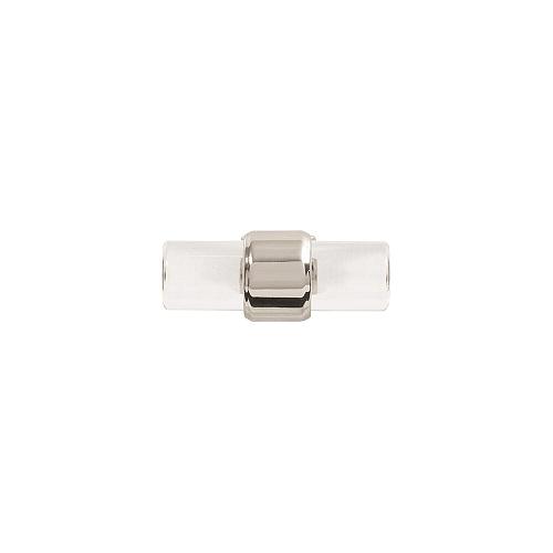 Hickory Hardware Crystal Palace Collection T-Knob 1-3/4 Inch x 11/16 Inch Cry...