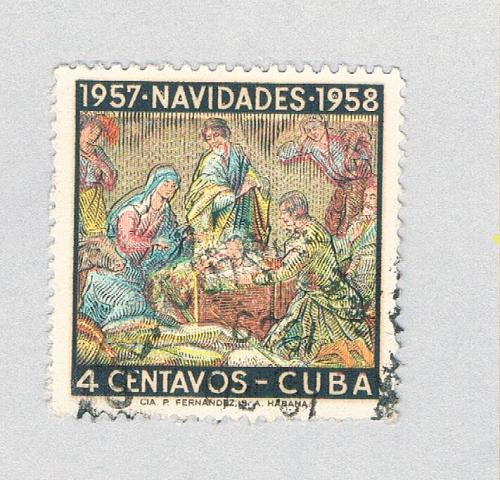 Cuba 589 Used Nativity 1957 (BP53003)