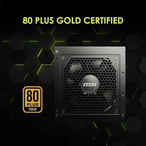 MSI MAG A650GL Gaming Power Supply - Full Modular - 80 Plus Gold Certified 65...