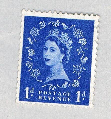 Great Britain QEII blue 1d 1 (AP136714)