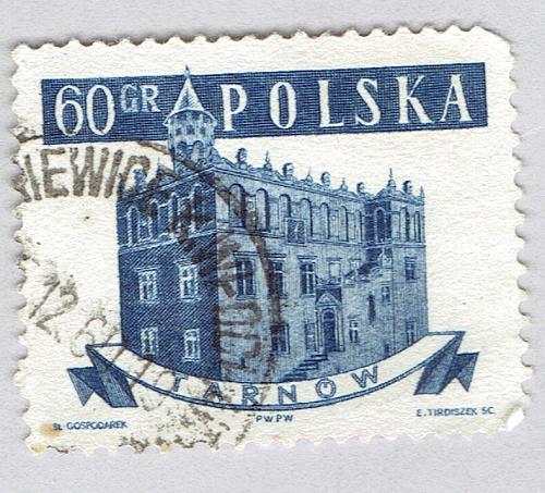 Poland Building blue 60 Used (BP92529)