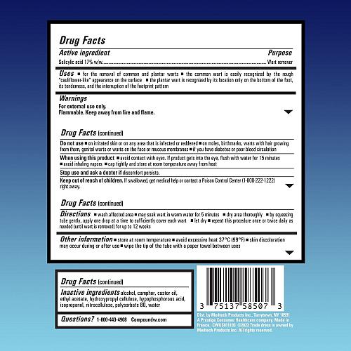 Compound W Maximum Strength Fast Acting Gel Wart Remover 0.25 oz