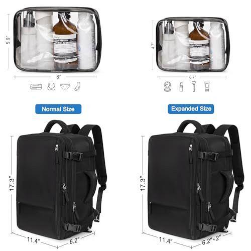 Hanples Travel Backpack for Women Men Large Carry On Person Item Luggage Back...