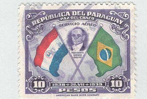 Paraguay 361 Flags of Paraguay Used 3 (BP97806)
