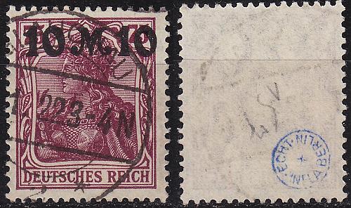 GERMANY REICH [1921] MiNr 0157 II ( O/used ) [01] gepr&uuml;ft