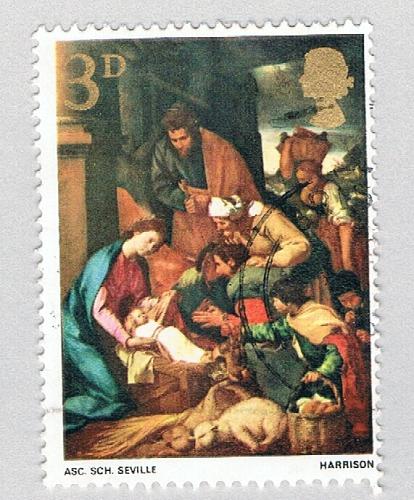 Great Britain 522 Used The Adoration of the Shepherds 1 1967 (BP72102)