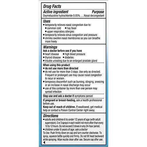 Afrin Allergy Sinus Nasal Spray - Fast and Powerful Nasal Decongestion From A...