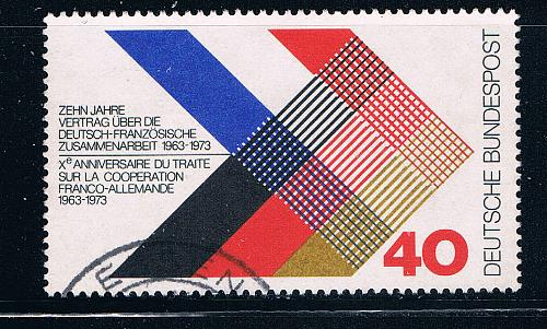 Germany 1101 Used Colors of France and Germany (GI0246P49)+