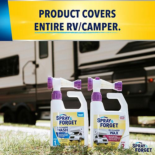 Spray & Forget RV & Camper Wash and Wax Combo Includes RV & Camper Wash 1 Qua...