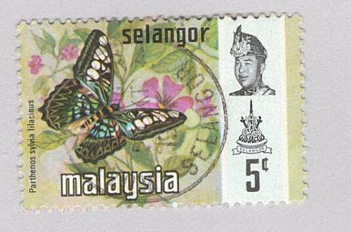 Malaysia Selangor 130 Butterflies Used 1 (BP97522)