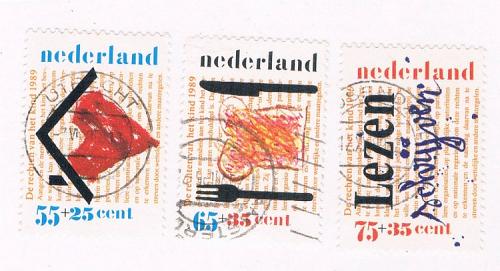 Netherlands B647-49 Set Used Children Cat Val 3.25 (N0057)