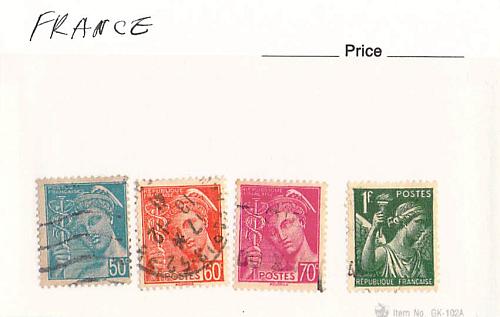 France 4 different of 4 total stamps included (SC0_259)