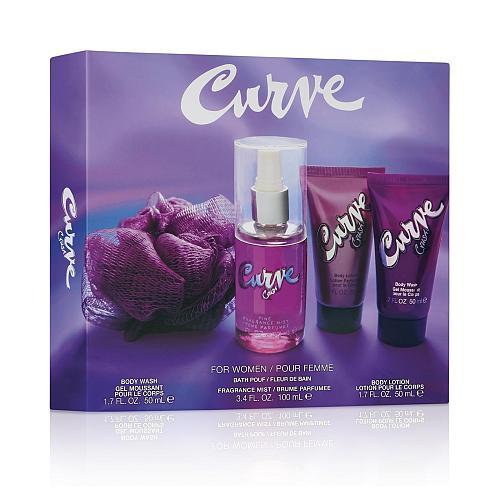 Curve Crush for Women Perfume Fragrance Set Body Wash & Lotion Fragrance Mist...